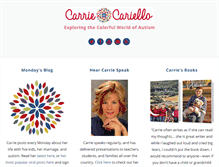 Tablet Screenshot of carriecariello.com